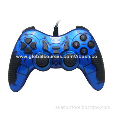 Wired PC USB Arcade joystick with double vibration, fashionable, various colors, factory cheap price